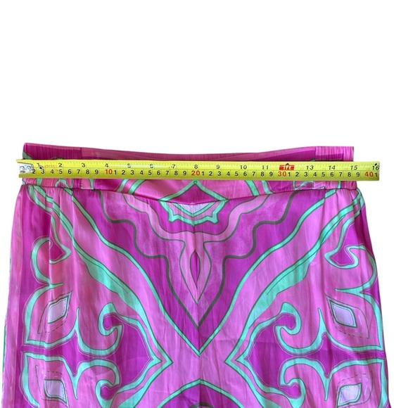 Women’s Rose + Olive Hot Pink & Lime Green Two Piece Pant Set - Picture 4 of 15